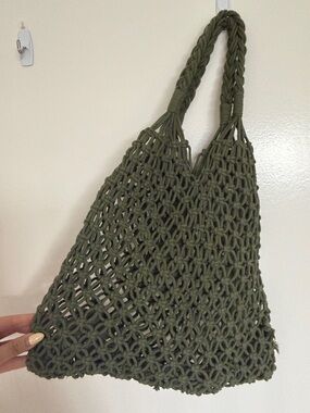 Olive Green Tote Bag